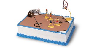 basketbol sahası pasta