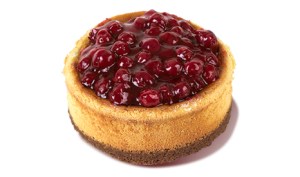 fırında cheesecake vişneli