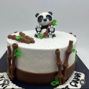 panda temalı pasta